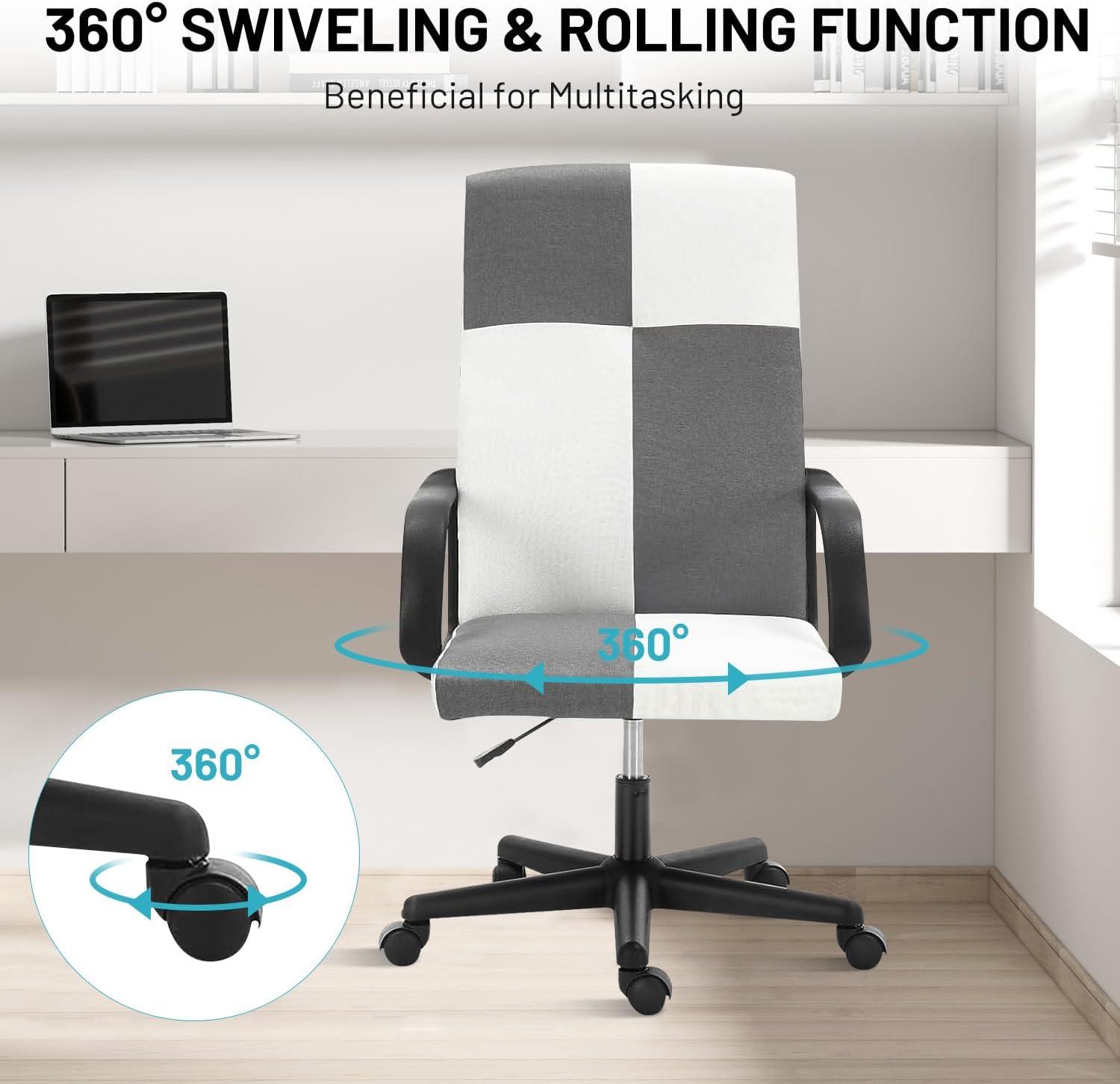 swivel chair with padded seat
