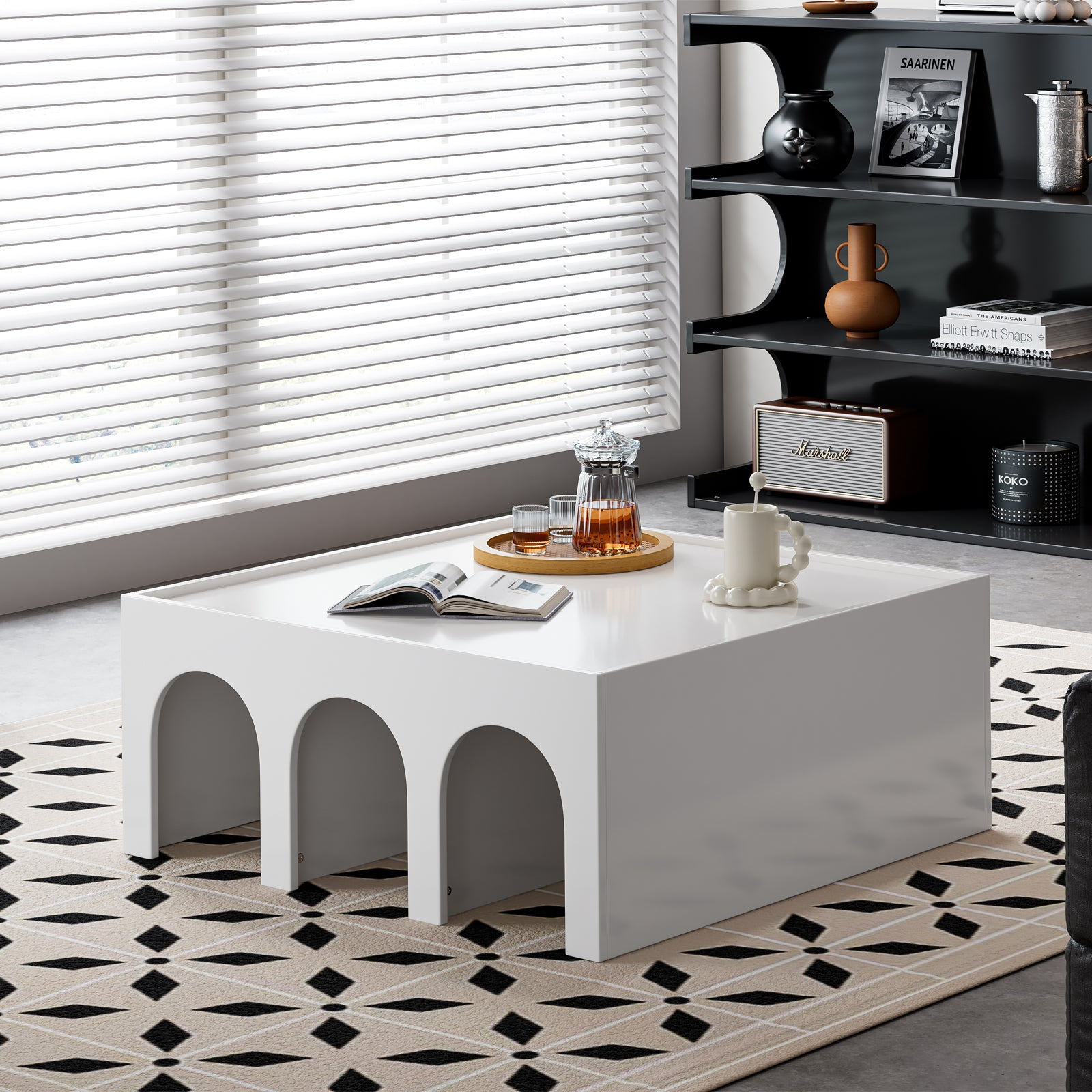 convertible bookshelf console