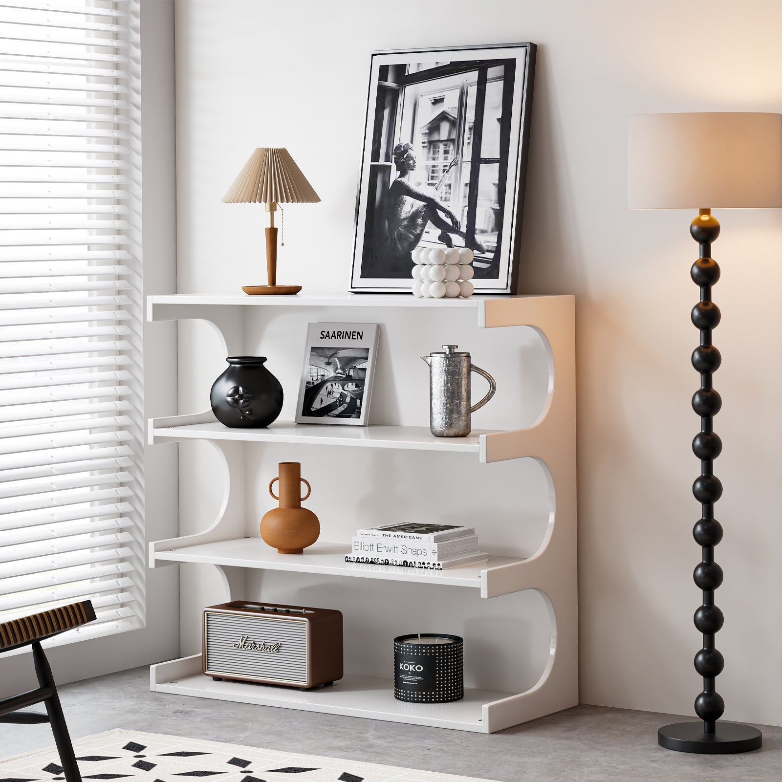 rounded corner bookshelf
