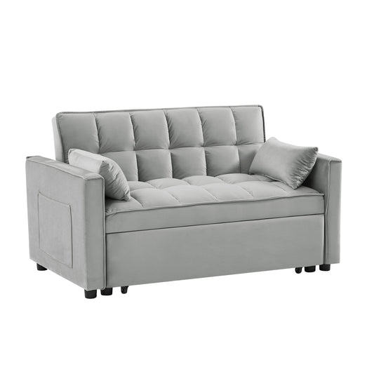 FlipNest 3-in-1 Convertible Velvet Sofa Bed