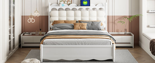 CloudArch Queen Storage Bed with Trundle