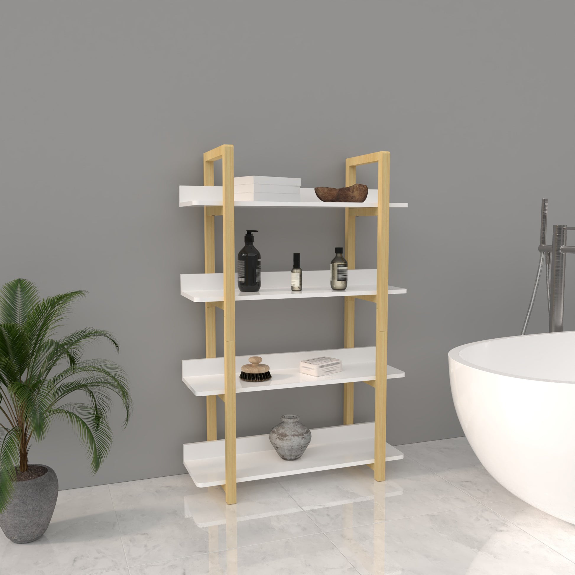 vertical bookshelf for small spaces