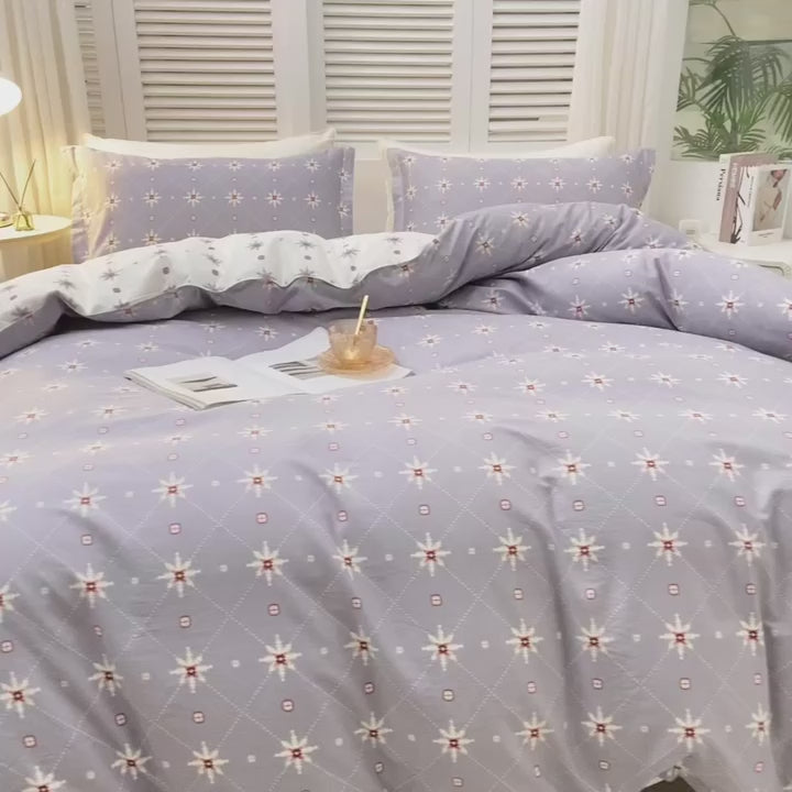 “StarThread” Twilight Cotton Bedding Set – TwinXL 3-Piece