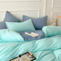 “ToneWeave” Washed Cotton Duvet Queen Set