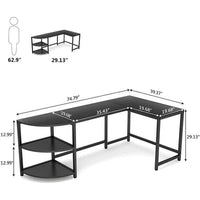 L-shaped corner desk