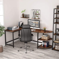 reversible shelf desk