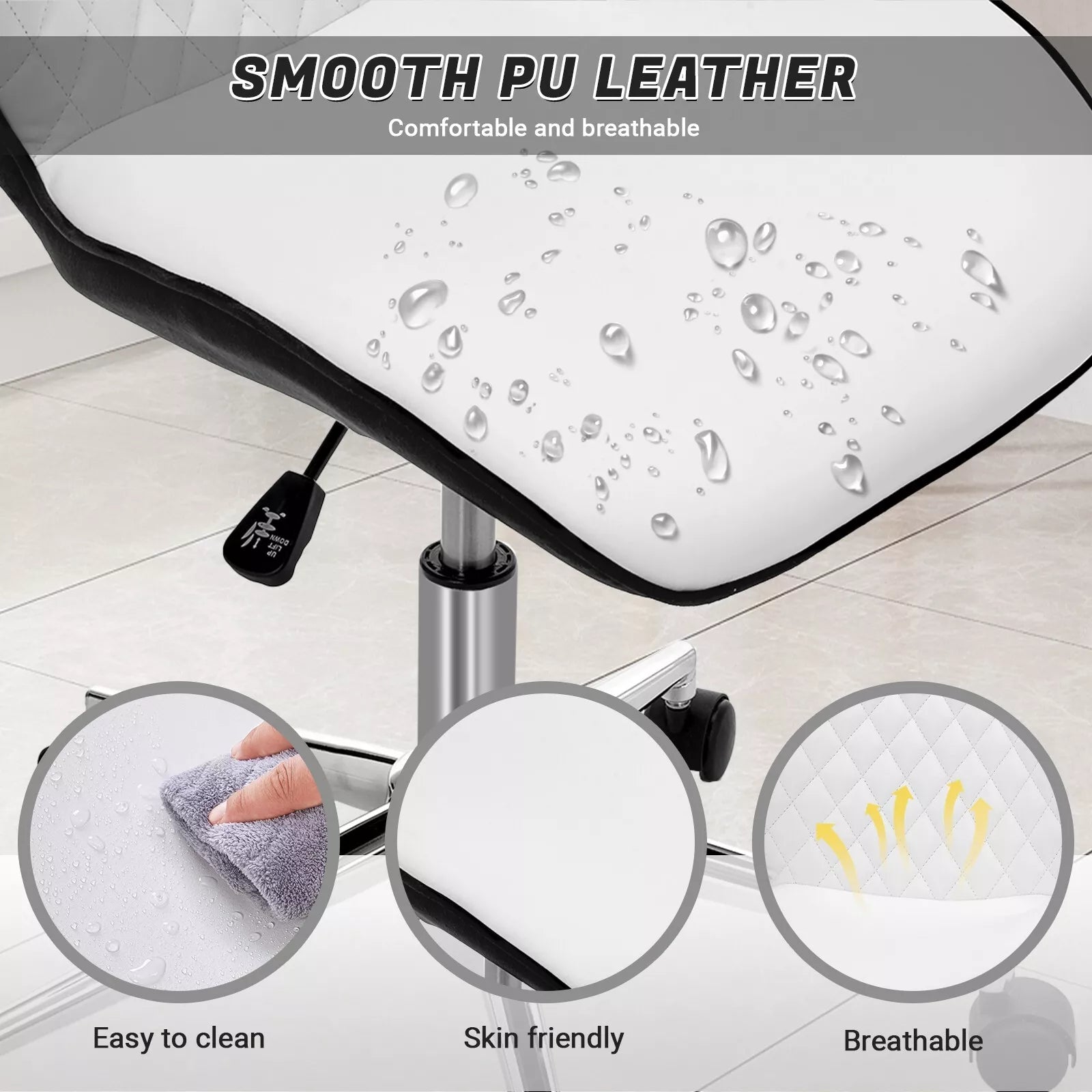 waterproof PU leather chair