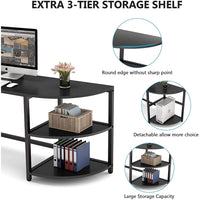 home office desk with shelves