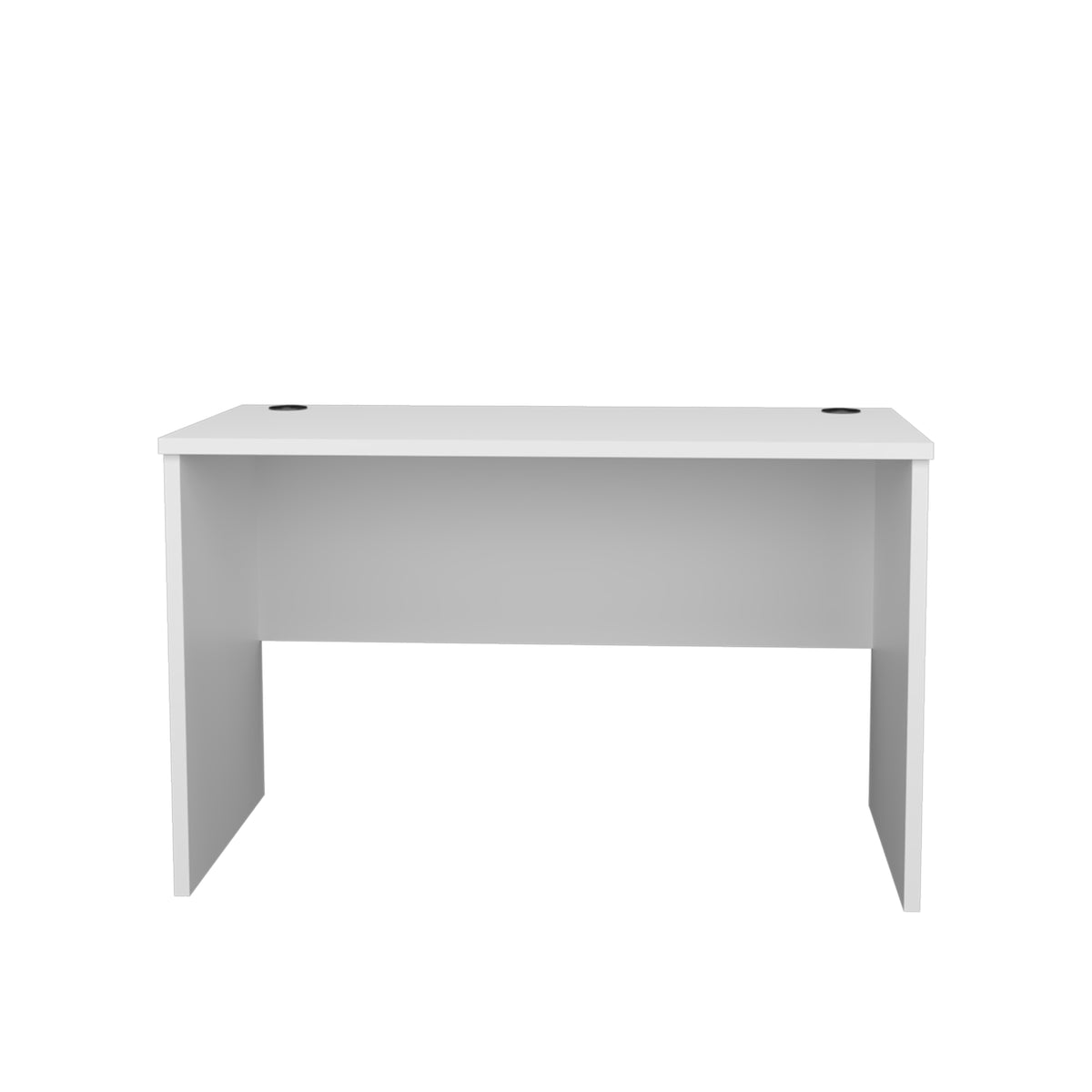 Rough Rock Minimalist Work Desk – White 47”