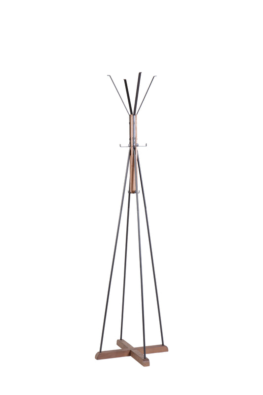 GrainHook Reclaimed Wood Coat Rack with 8 Hooks