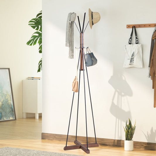 GrainHook Reclaimed Wood Coat Rack with 8 Hooks