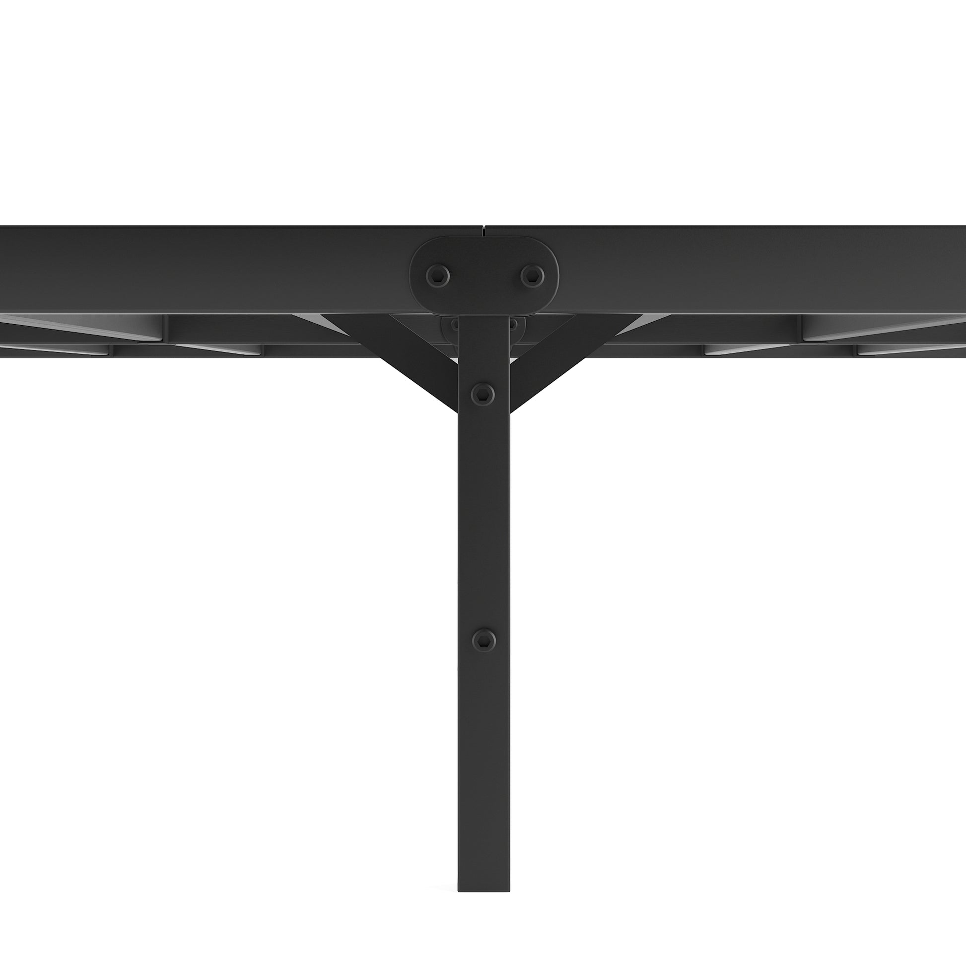 noise-free reinforced metal bed base