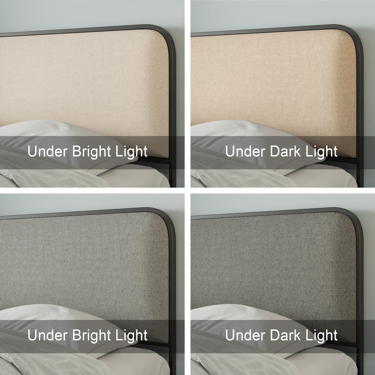 ArcNest Metal Bed Frame – with 4 Storage Drawers