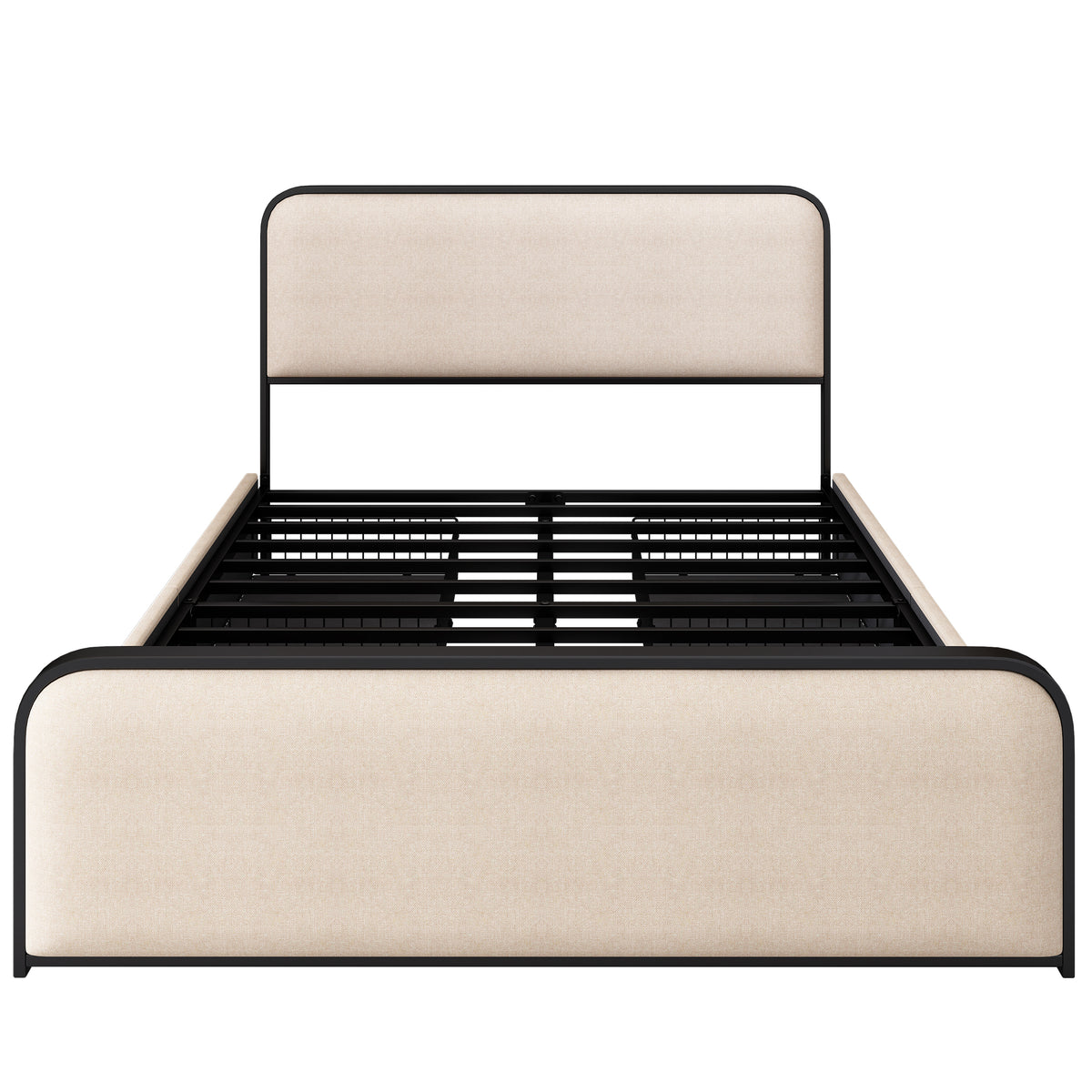 ArcNest Metal Bed Frame – with 4 Storage Drawers