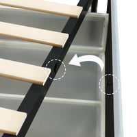 Velora Bouclé Storage Bed – Queen with 4 Drawers