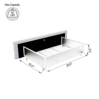 Velora Bouclé Storage Bed – Queen with 4 Drawers