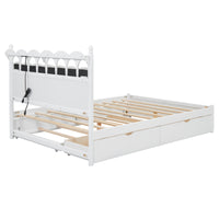 CloudArch Queen Storage Bed with Trundle