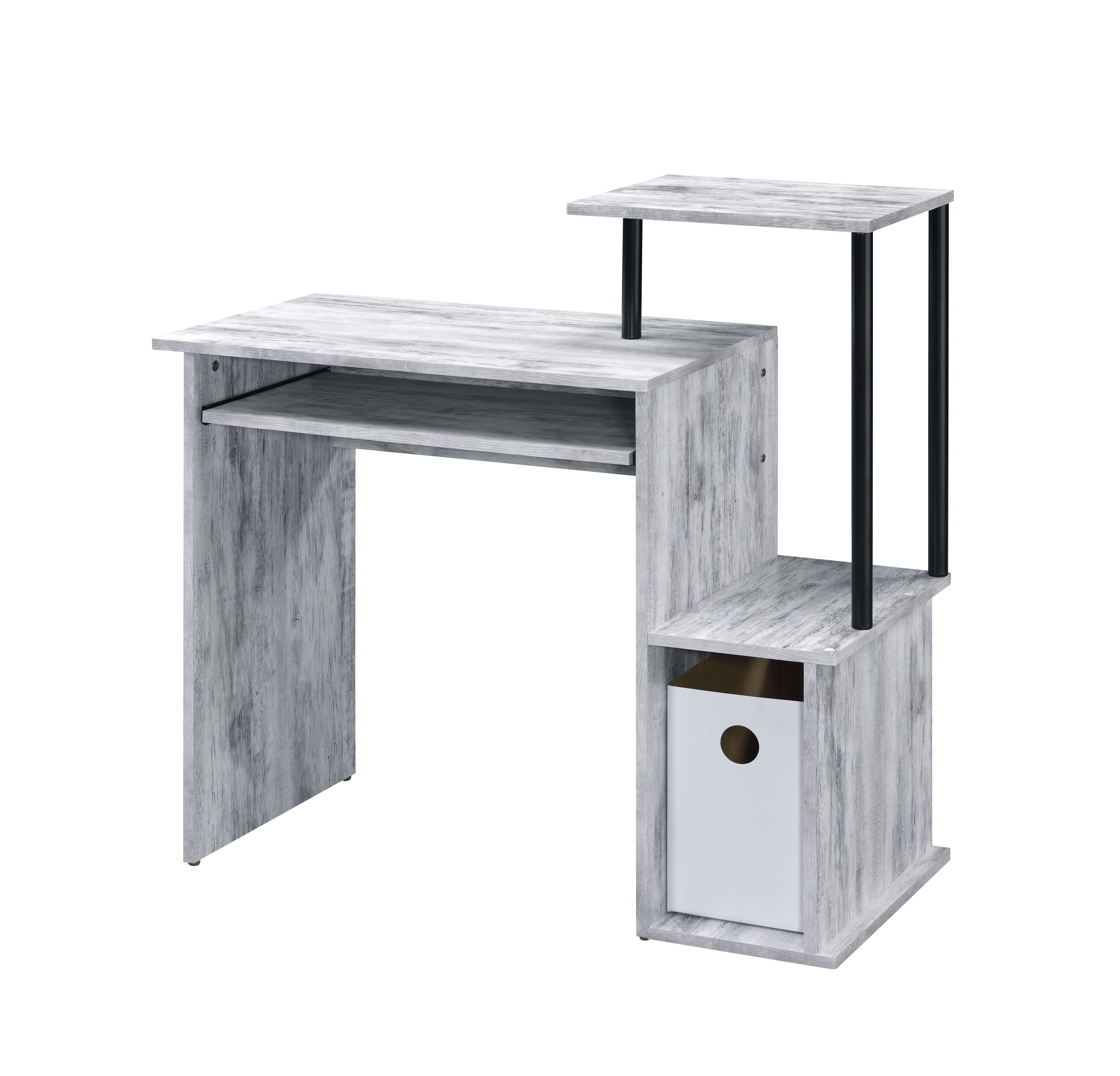 Lyphra SlideDesk – 37” Storage Computer Desk with Keyboard Tray