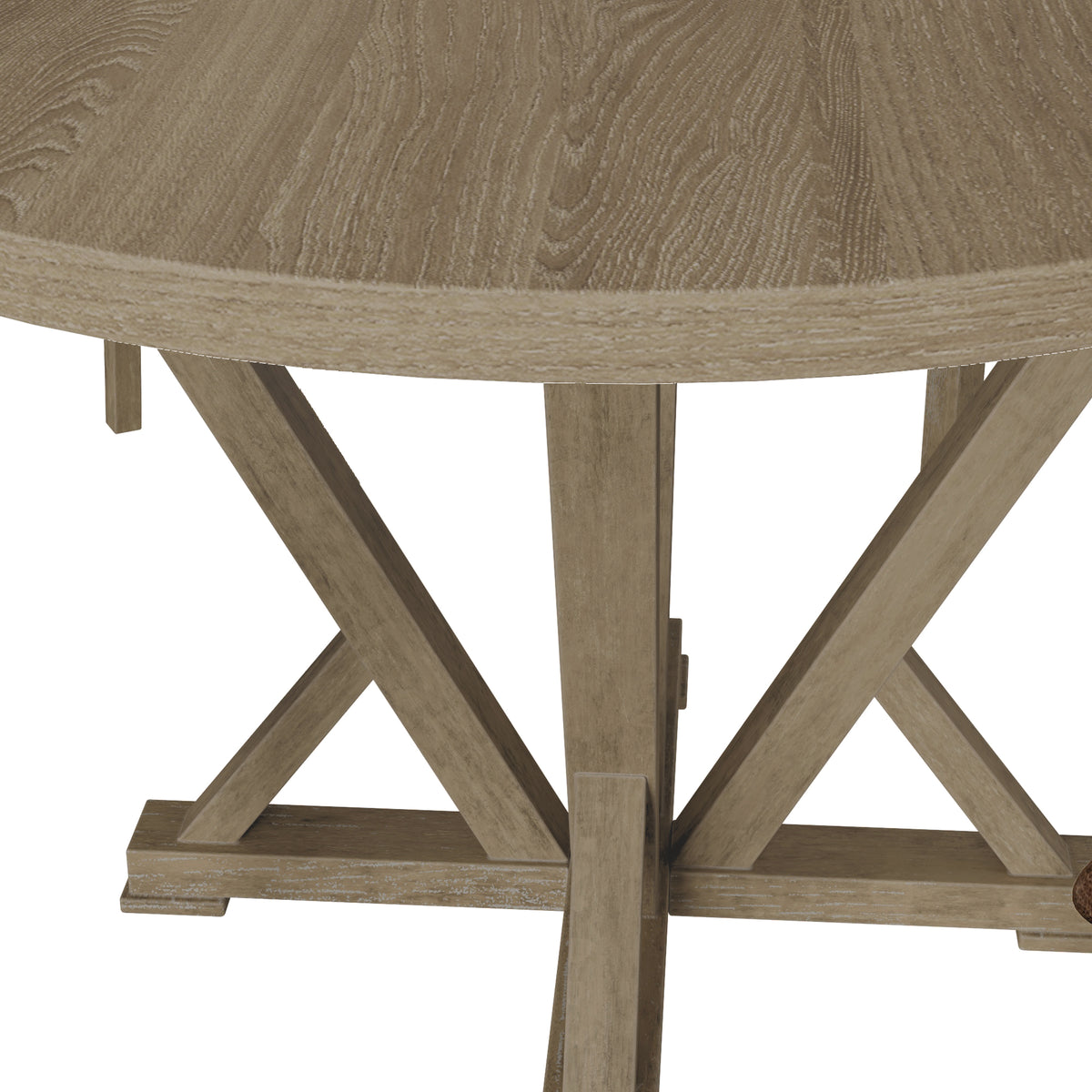 Woodnote Round Dining Set (5-Piece Rustic Edition)