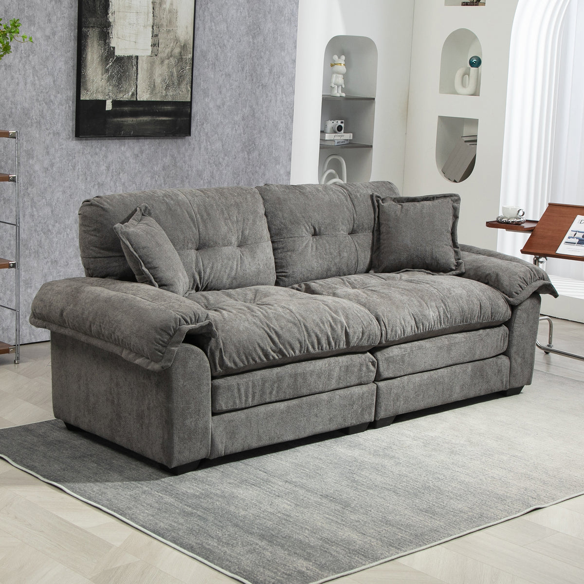 DriftNest Chenille Sofa