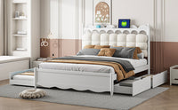 CloudArch Queen Storage Bed with Trundle