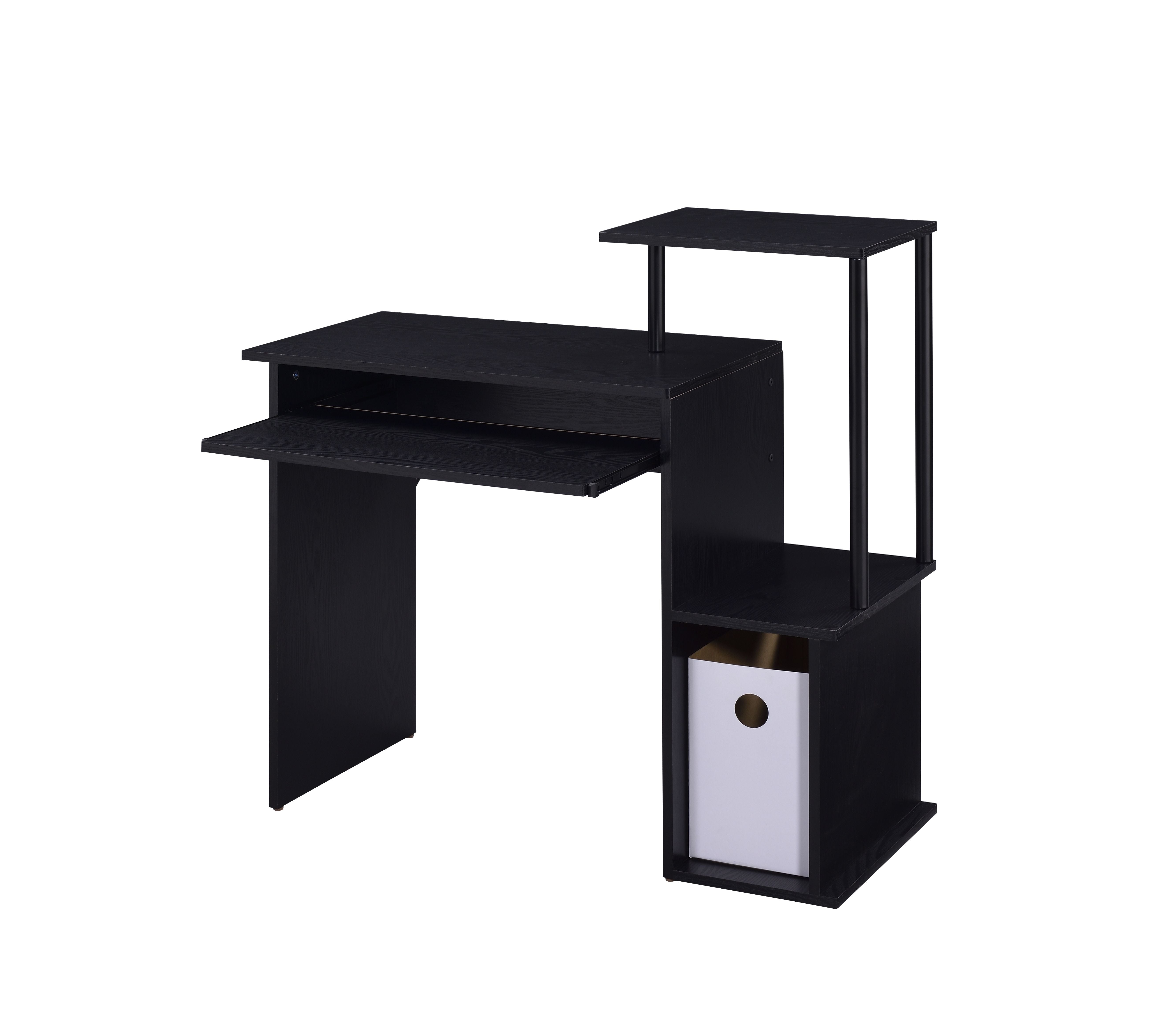 Lyphra SlideDesk – 37” Storage Computer Desk with Keyboard Tray