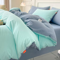 “ToneWeave” Washed Cotton Duvet Queen Set