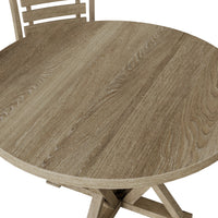 Woodnote Round Dining Set (5-Piece Rustic Edition)