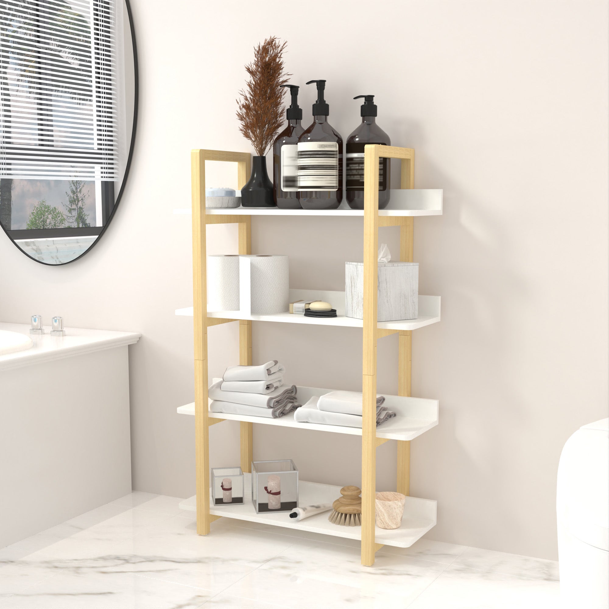 cedar wood bookcase