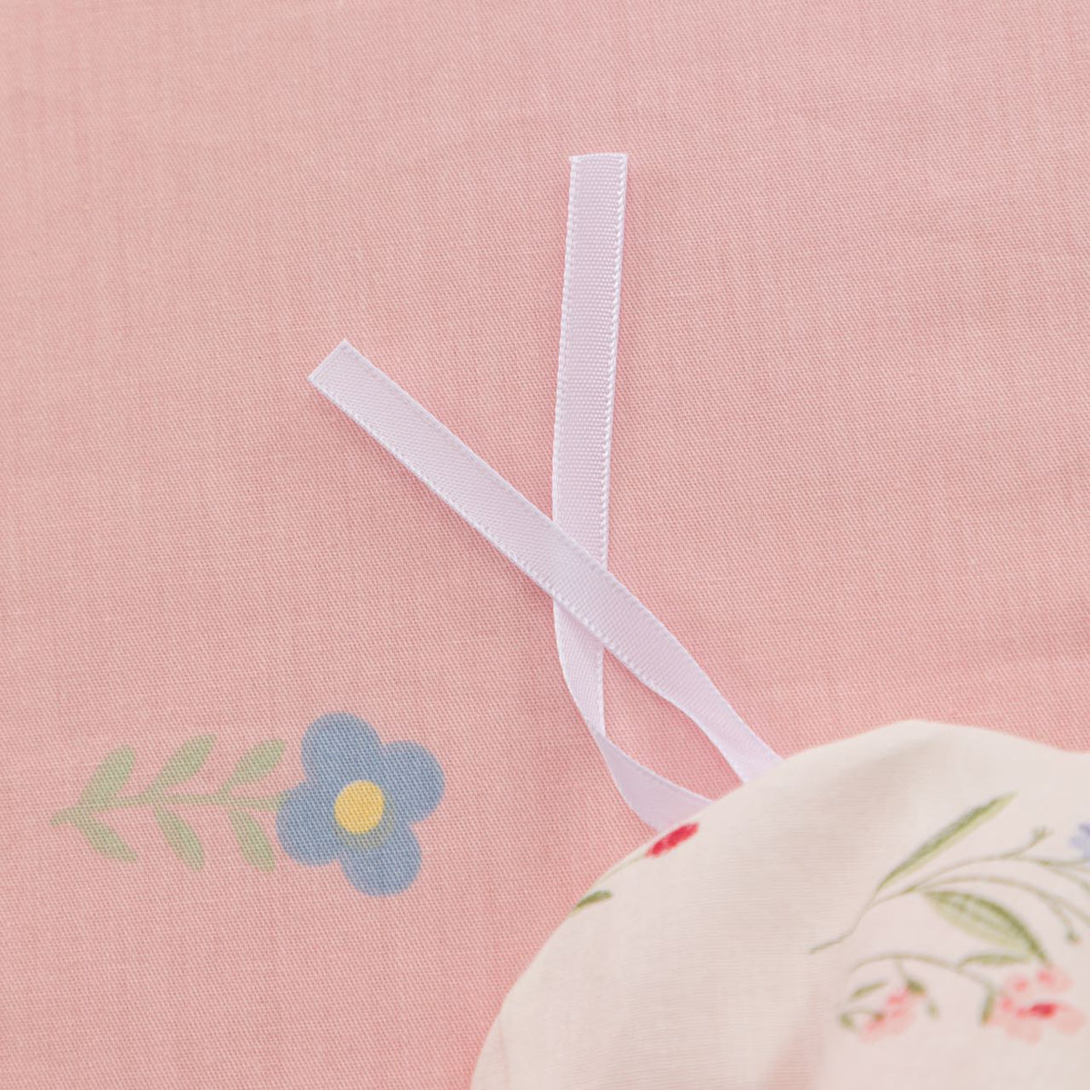 “BlossomMood” Pink Floral Cotton Bedding Set – TwinXL 3-Piece