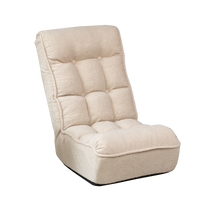KumoSeat Floor Recliner – Adjustable Tatami Chair in Sherpa White