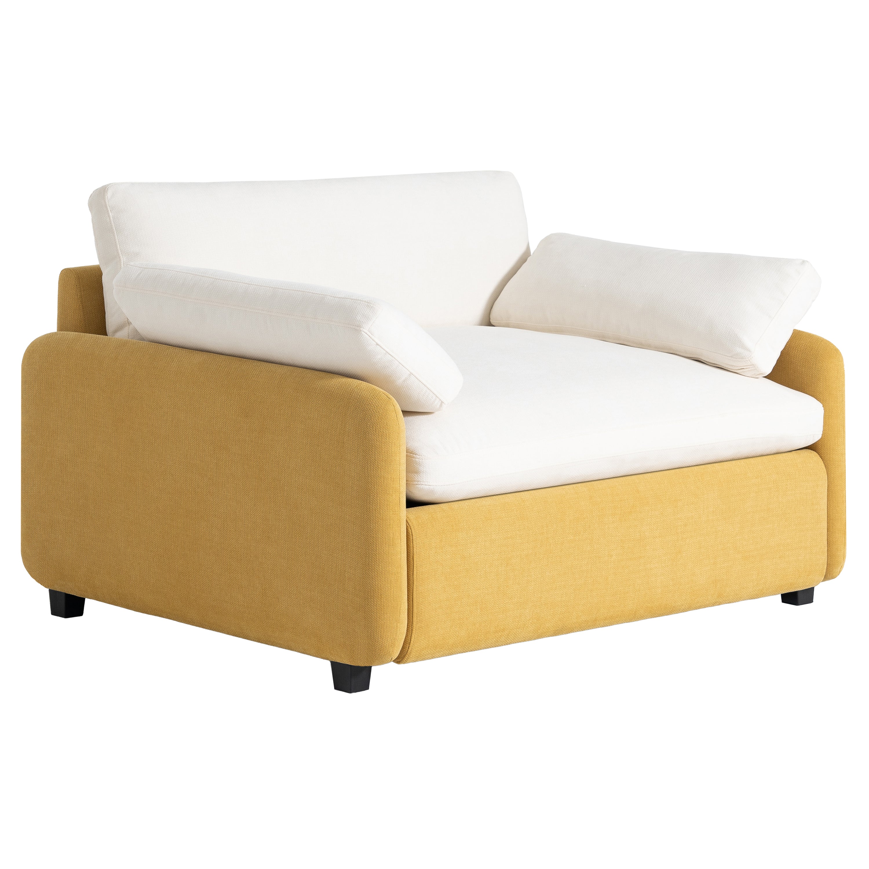 PopNest Armchair – Oversized Lounge Chair with Pillows