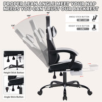 Arelva Pro Gaming Chair – 7 Colors, Footrest & 135° Recline