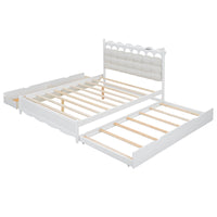 CloudArch Queen Storage Bed with Trundle