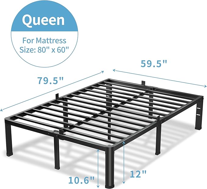 squeak-free metal bed frame
