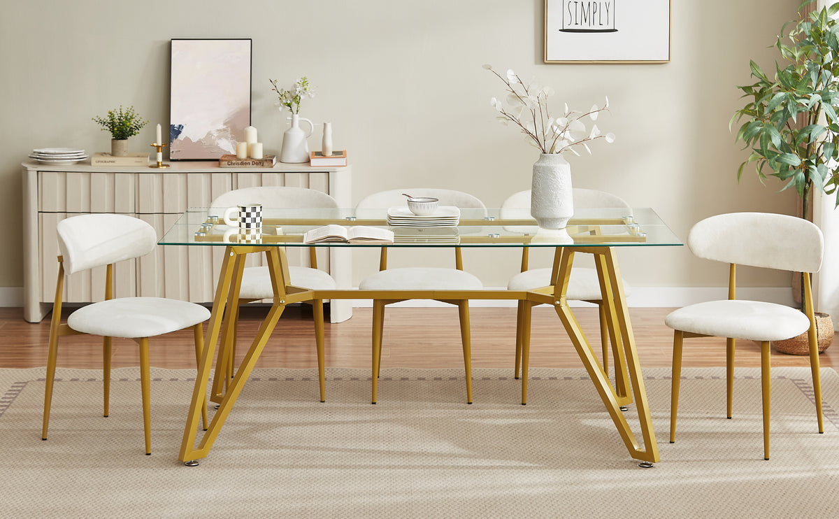 LucenGlow Dining Set (1 Table + 2 Chairs)