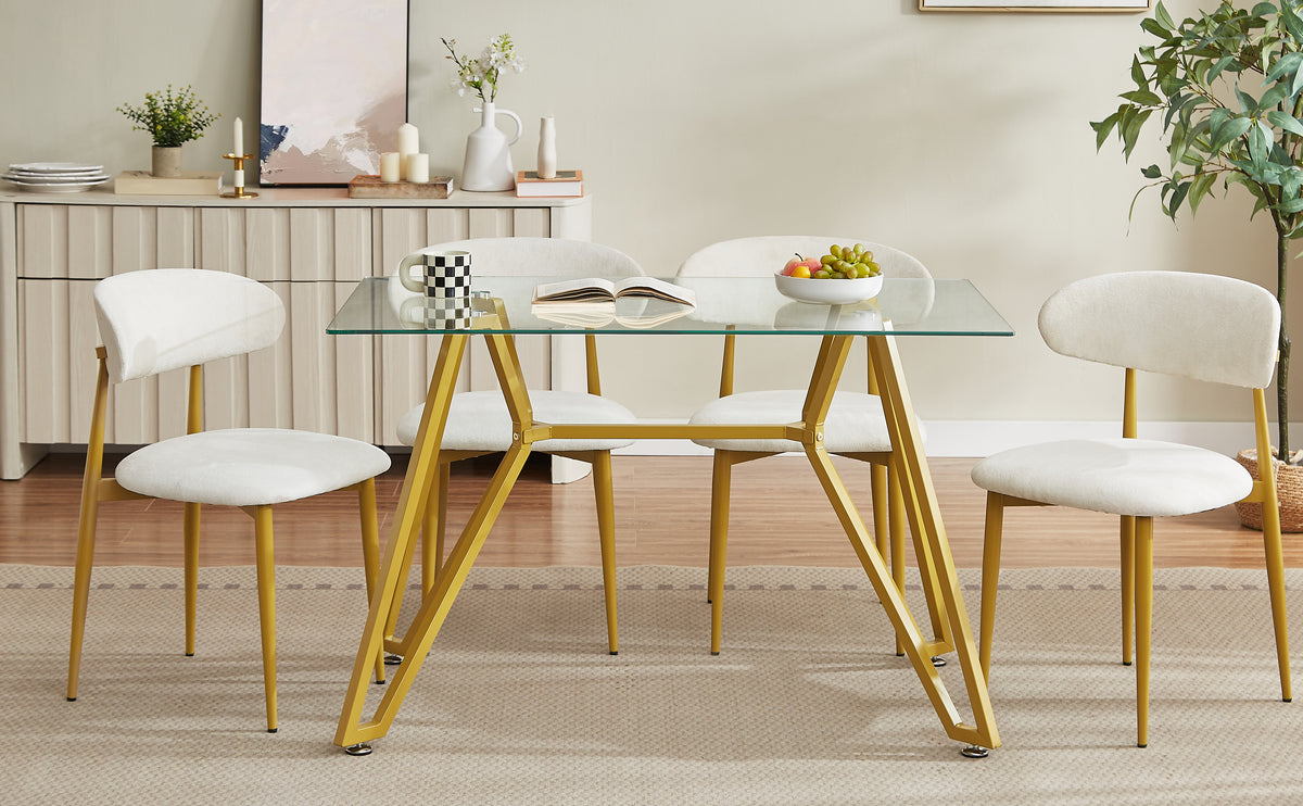 LucenGlow Dining Set (1 Table + 2 Chairs)