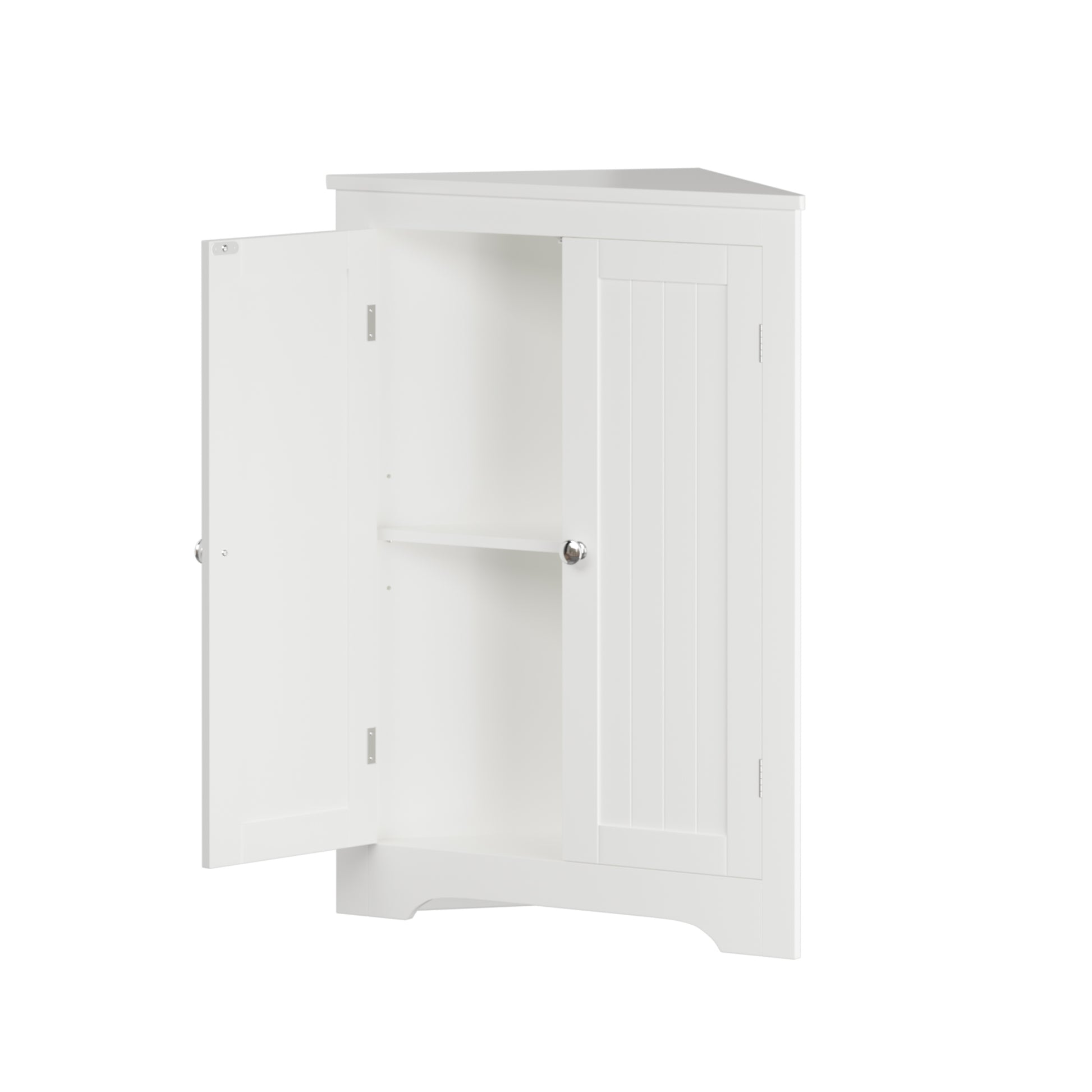 MDF corner cabinet with shelf