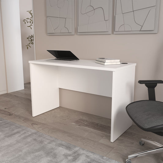 Rough Rock Minimalist Work Desk – White 47”