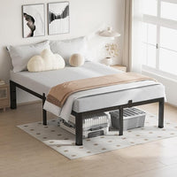 queen platform bed no box spring