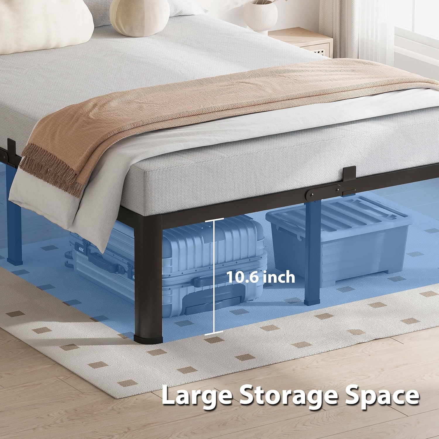 12 inch metal bed frame