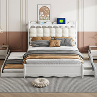 CloudArch Queen Storage Bed with Trundle