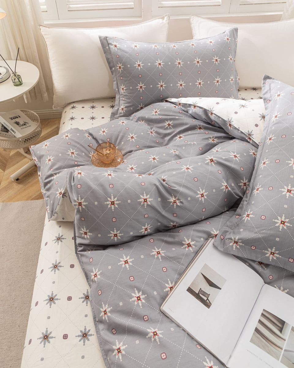 “StarThread” Twilight Cotton Bedding Set – TwinXL 3-Piece