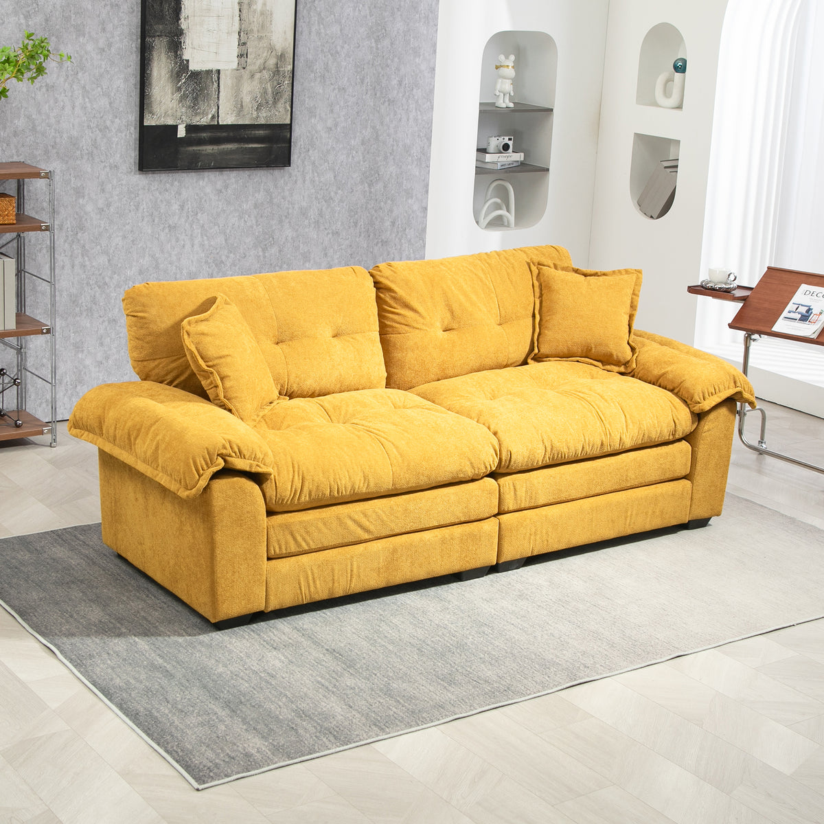 DriftNest Chenille Sofa