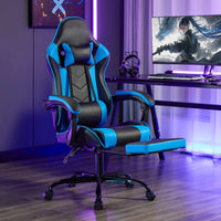 Arelva Pro Gaming Chair – 7 Colors, Footrest & 135° Recline
