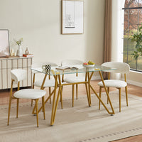 LucenGlow Dining Set (1 Table + 2 Chairs)