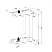 gold and acrylic accent table