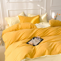 “ToneWeave” Washed Cotton Duvet Queen Set