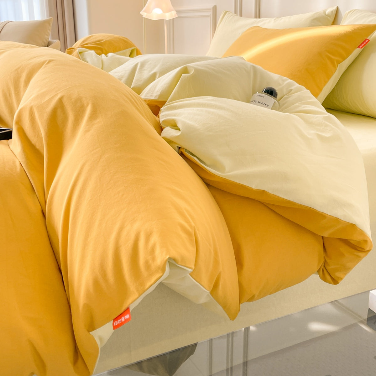 “ToneWeave” Washed Cotton Duvet Queen Set