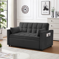 FlipNest 3-in-1 Convertible Velvet Sofa Bed